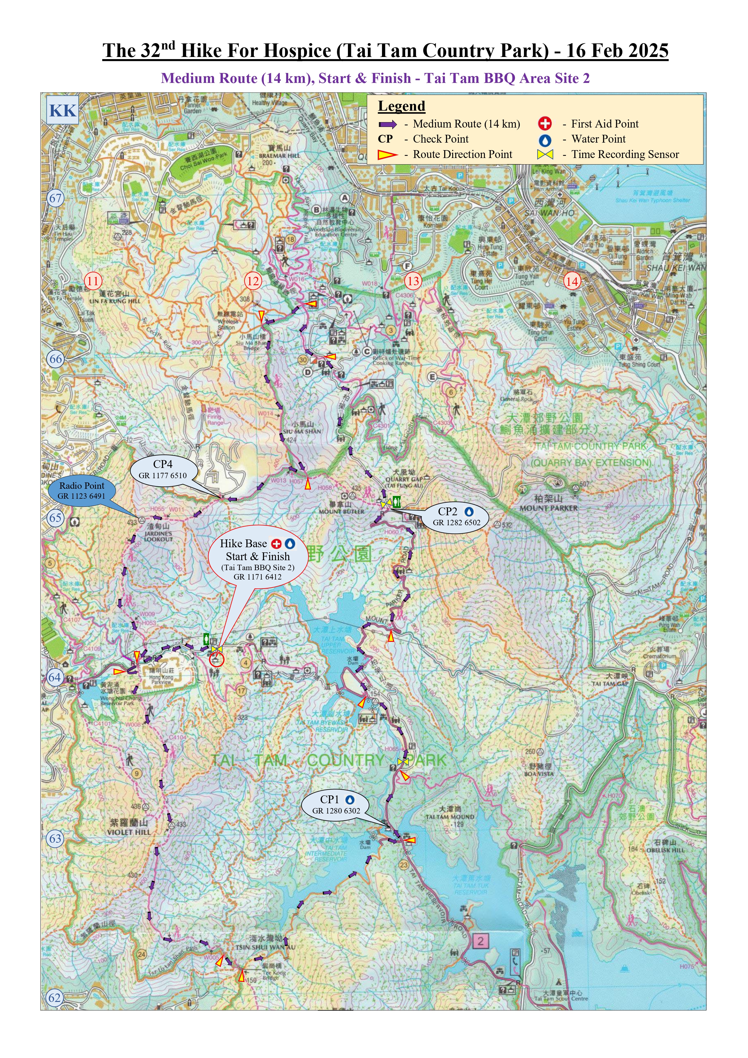 Hike 2025_Medium Route Map